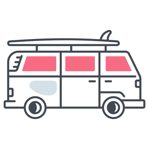 furgoneta de surf Generic color lineal-color icono