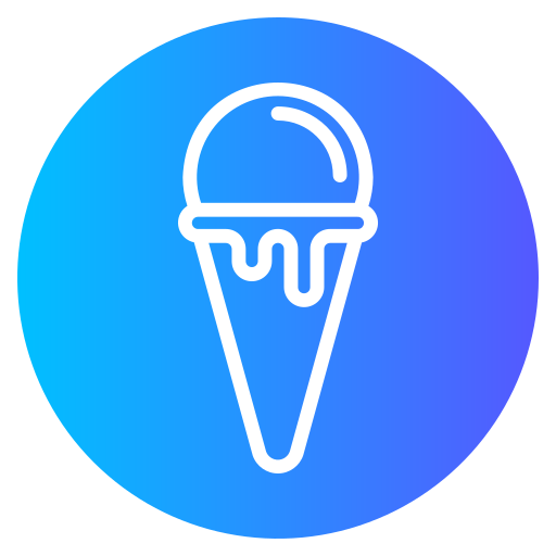 Ice cream cone Generic gradient fill icon