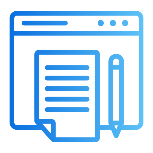 Article Generic gradient outline icon