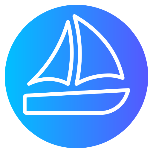 segelboot Generic gradient fill icon