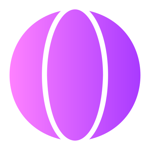 пляжный мяч Generic gradient fill иконка