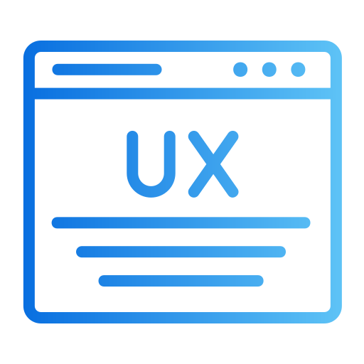 User experience Generic gradient outline icon