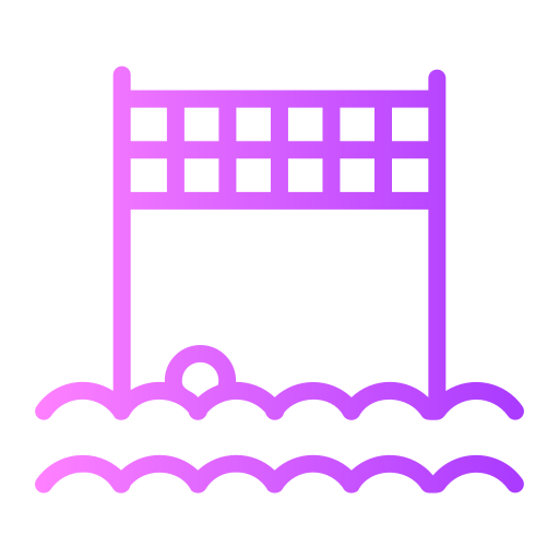 siatkówka plażowa Generic gradient outline ikona