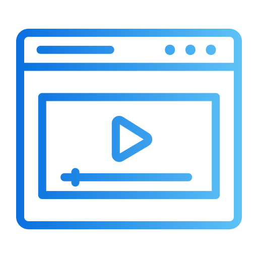 Video marketing Generic gradient outline icon