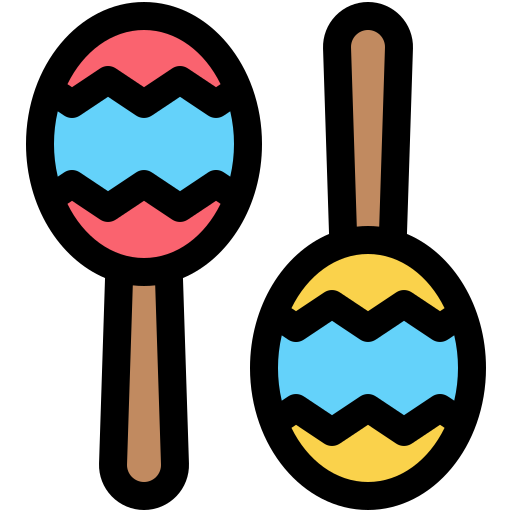 maracas Generic color lineal-color icon
