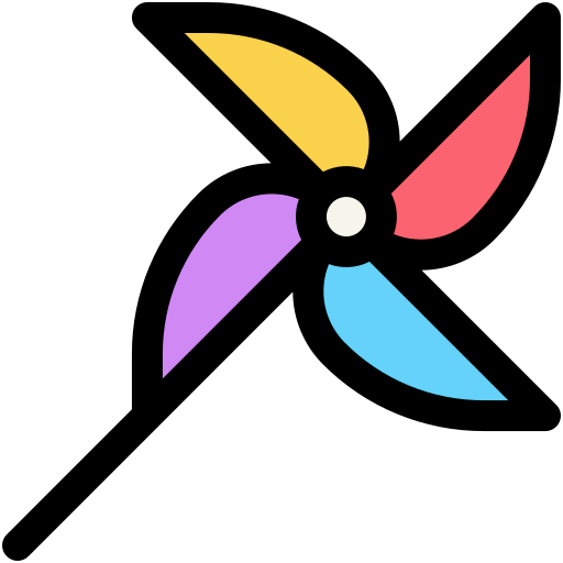 Pinwheel Generic color lineal-color icon