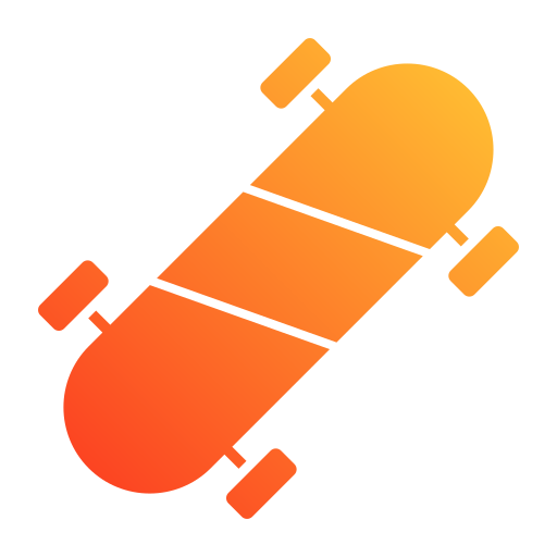 Skateboard Generic gradient fill icon