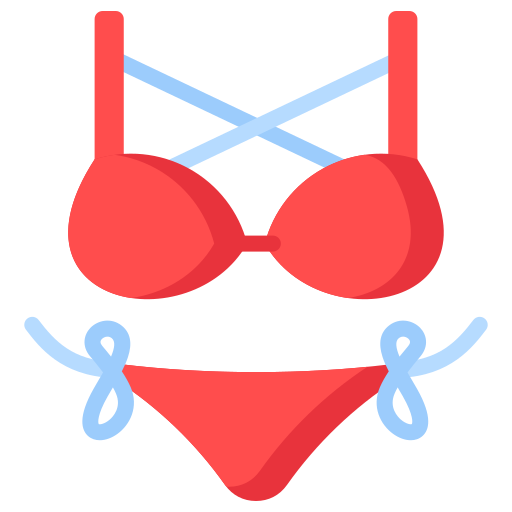 bikini Generic color fill icono