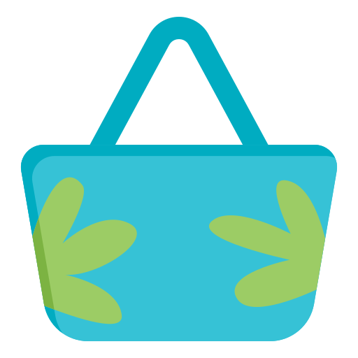 Beach bag Generic color fill icon