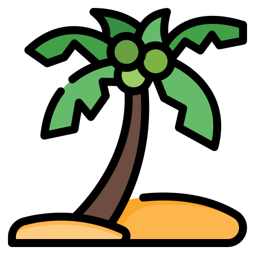kokosnootboom Generic color lineal-color icoon