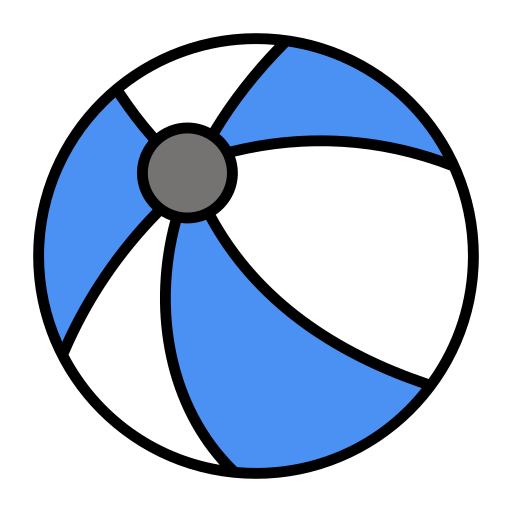 Beach ball Generic color lineal-color icon