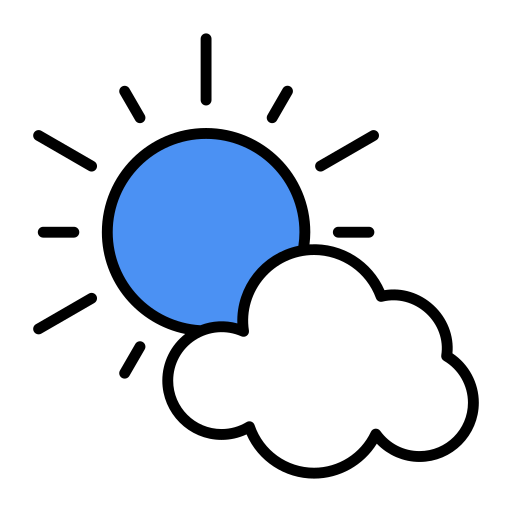 nuage de soleil Generic color lineal-color Icône