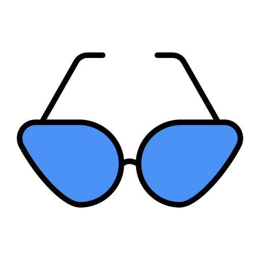 des lunettes de soleil Generic color lineal-color Icône
