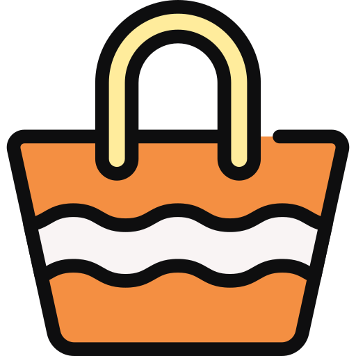 Beach bag Generic color lineal-color icon