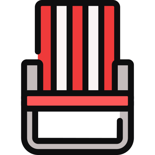 chaise de plage Generic color lineal-color Icône