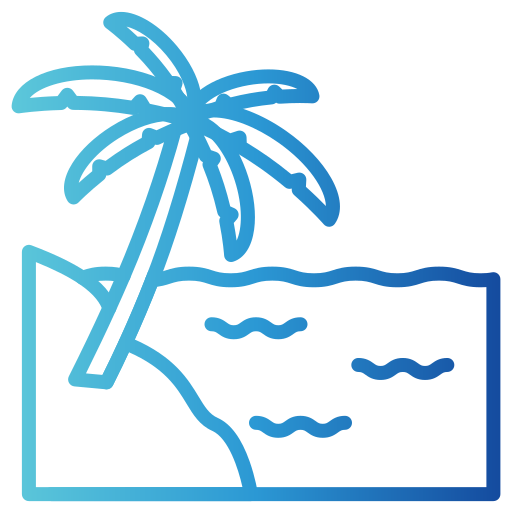 Beach Generic gradient outline icon