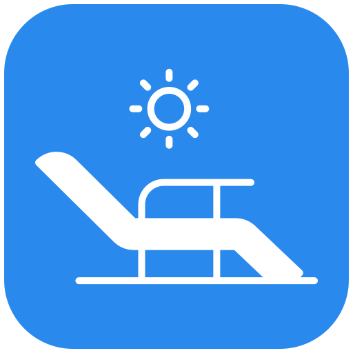 Sunbed Generic color fill icon