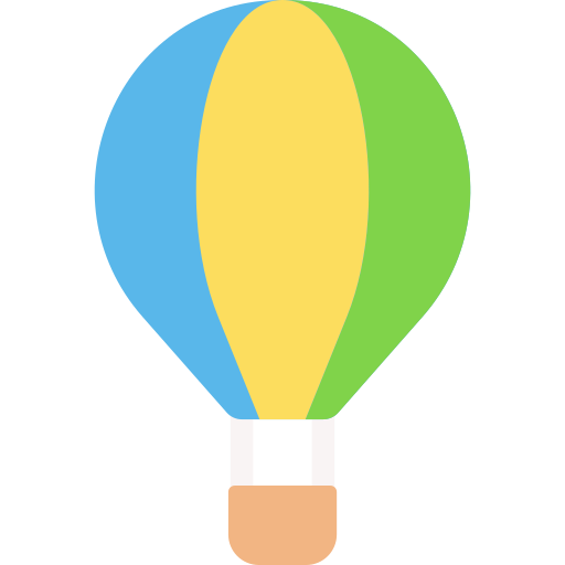 Hot air balloon Generic color fill icon