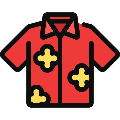 Hawaiian shirt Generic color lineal-color icon