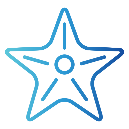 морская звезда Generic gradient outline иконка