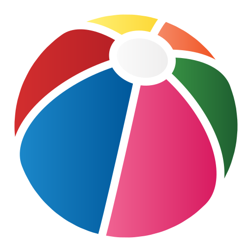 pelota de playa Generic gradient fill icono