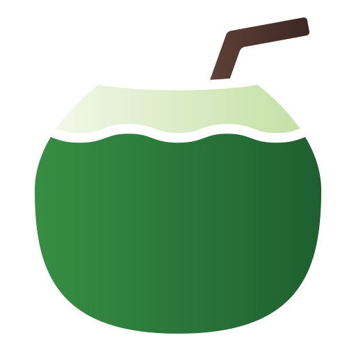 코코넛 음료 Generic gradient fill icon