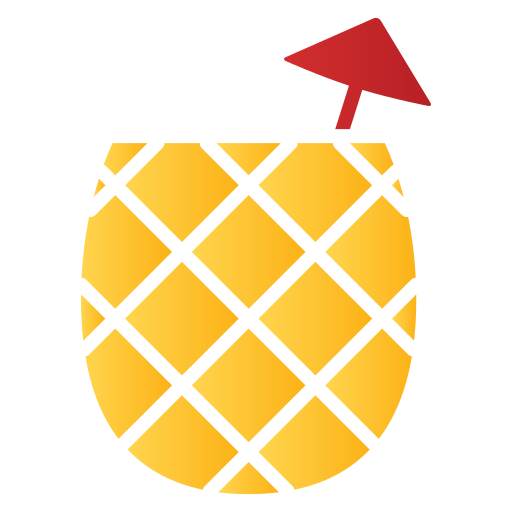 koktajl ananasowy Generic gradient fill ikona