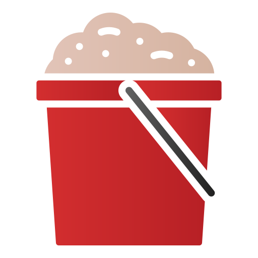Sand bucket Generic gradient fill icon
