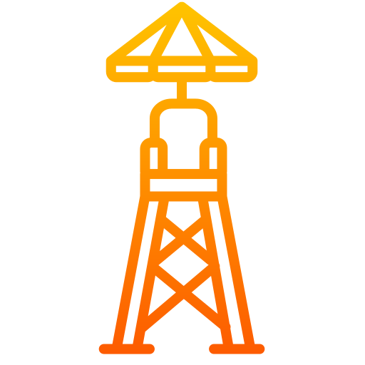 Guard tower Generic gradient outline icon