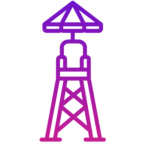 wieża strażnicza Generic gradient outline ikona