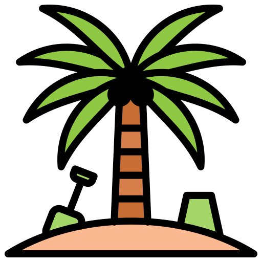 Coconut tree Generic color lineal-color icon