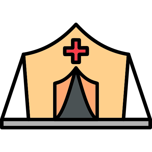 難民キャンプ Generic color outline icon