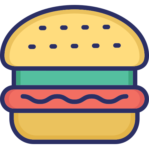 Fast food burger Generic color lineal-color icon