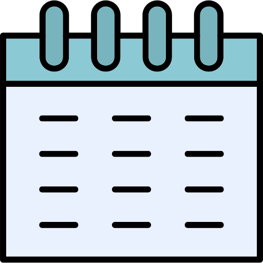 kalender Generic color outline icoon
