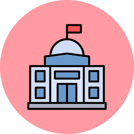 Embassy Generic color outline icon