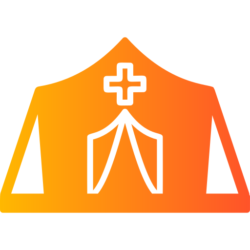 Refugee camp Generic gradient outline icon