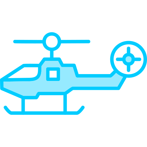helikopter myśliwski Generic color lineal-color ikona