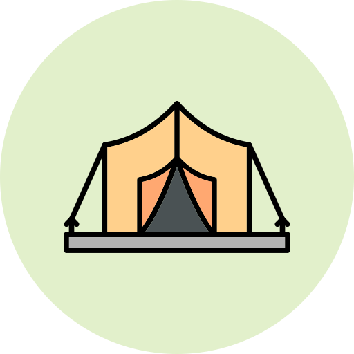 tenda Generic color outline icona