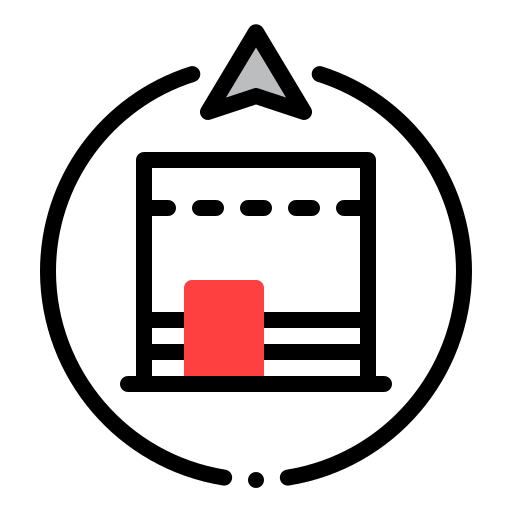 Qibla Generic color lineal-color icon