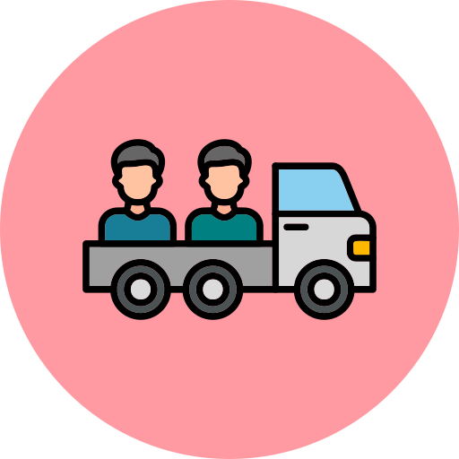 Pickup truck Generic color outline icon