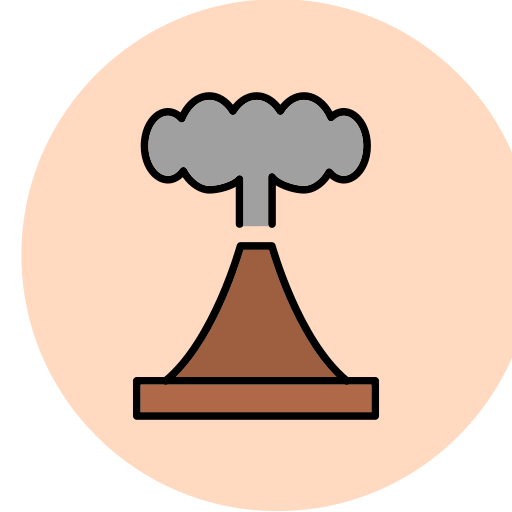 Volcano Generic color outline icon
