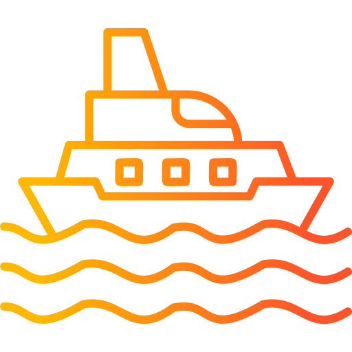 bateau Generic gradient outline Icône