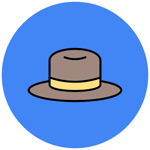 fedora hoed Generic color outline icoon