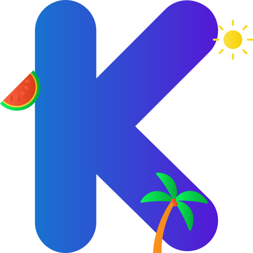 Letter k Generic gradient outline icon