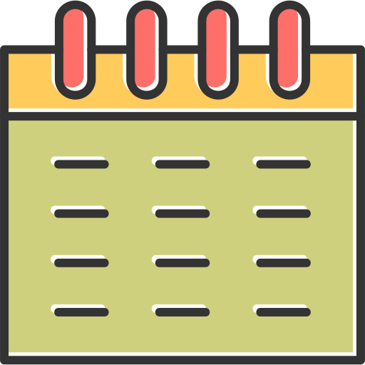 Calendar Generic Color Omission icon