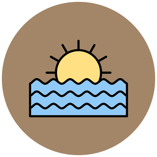 zachód słońca Generic color outline ikona