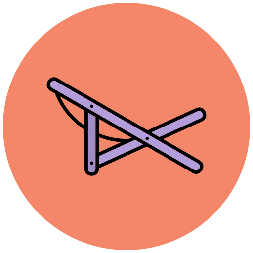 해변 의자 Generic color outline icon