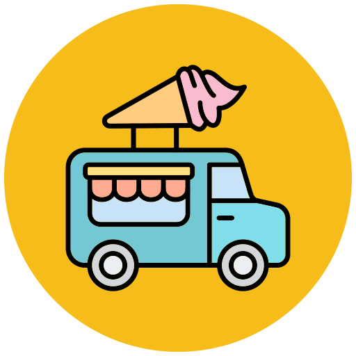 Ice cream truck Generic color outline icon