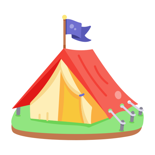 acampar Generic color fill icono