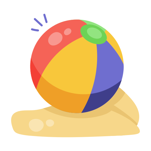 pallone da spiaggia Generic color fill icona